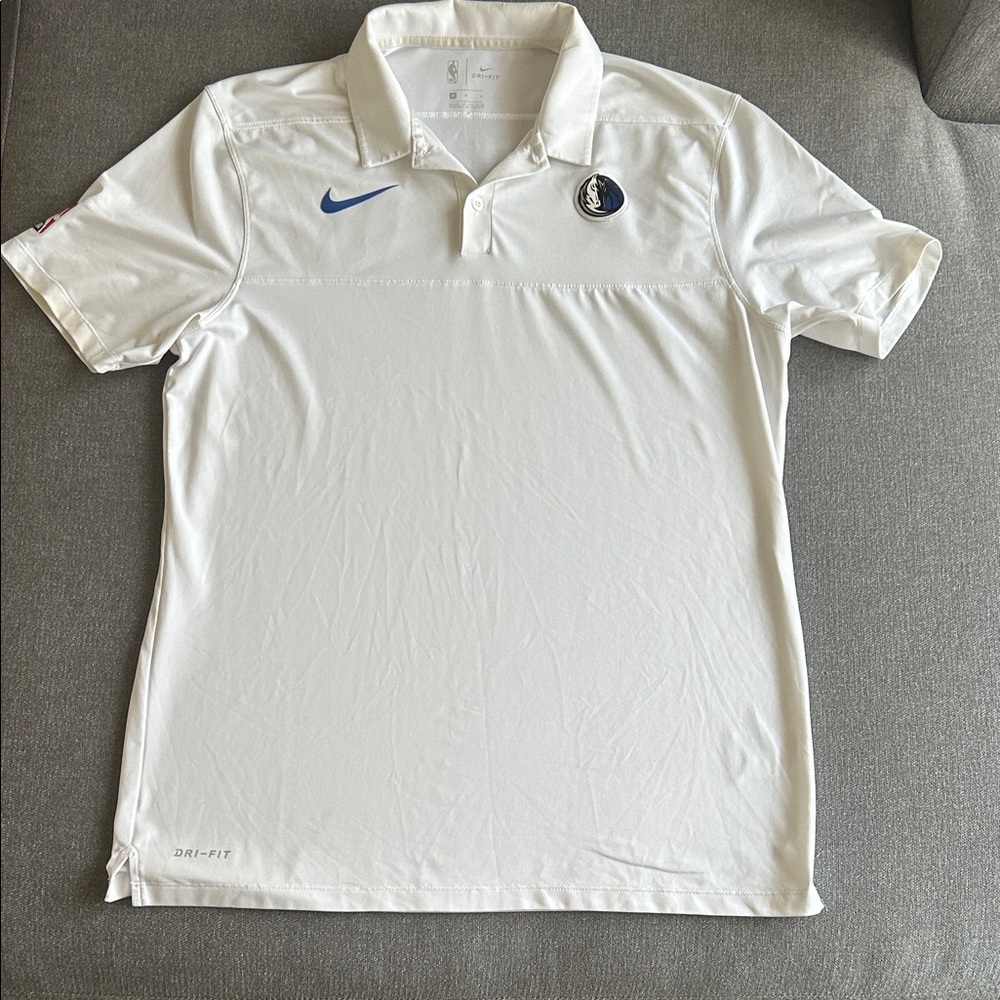 Nike White Polo Mavericks Men’s M GUC